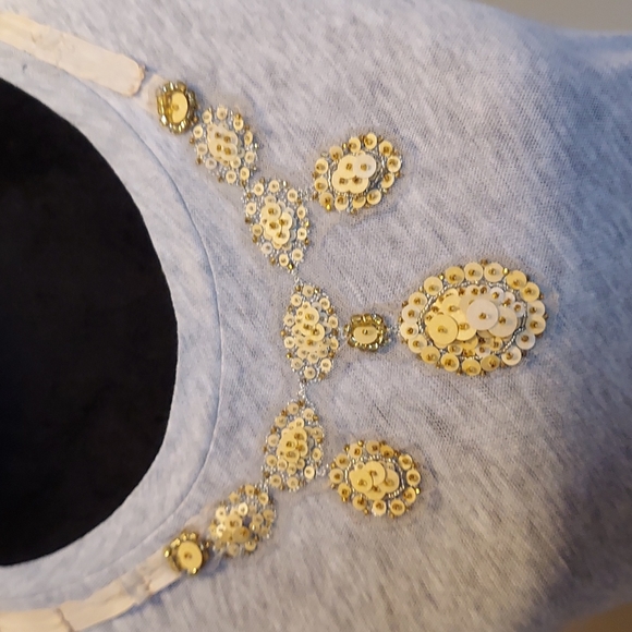 J Crew size small embellished t-shirt - Picture 2 of 5